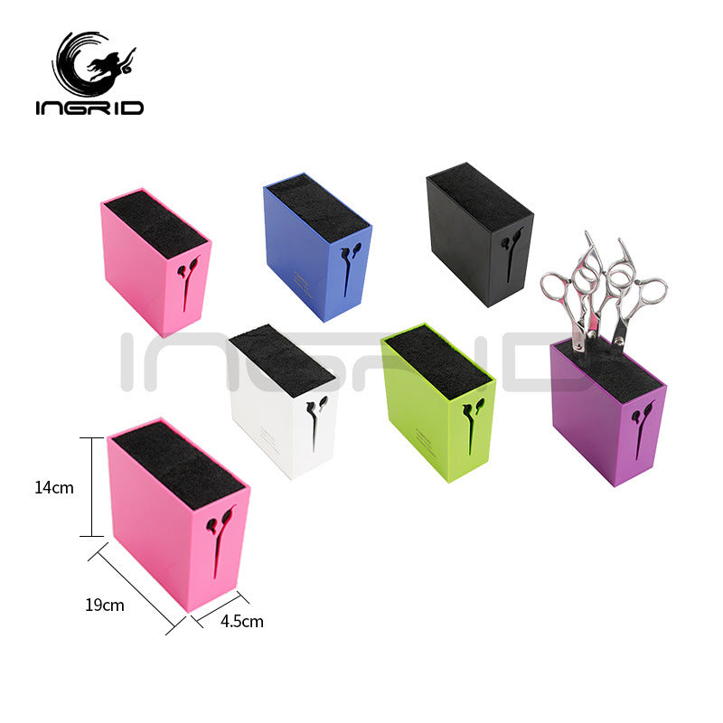 Ingrid scissors comb socket box storage box hair salon scissor seat hairdresser hair tools non-slip storage box