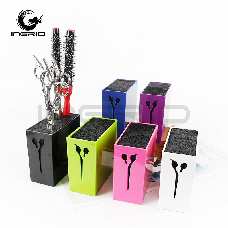 Ingrid scissors comb socket box storage box hair salon scissor seat hairdresser hair tools non-slip storage box