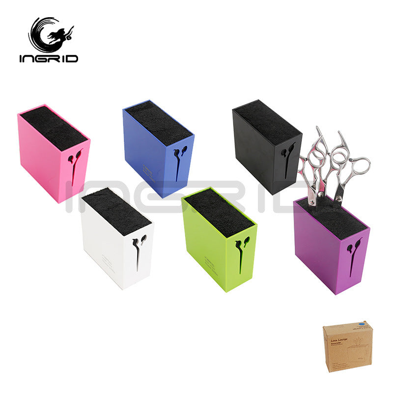 Ingrid scissors comb socket box storage box hair salon scissor seat hairdresser hair tools non-slip storage box