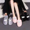 New arrivalcouplewinter cotton slippers flat heel heattech cartoon indoor and outdoor home cotton shoes all-inclusive cotton slippers wholesale