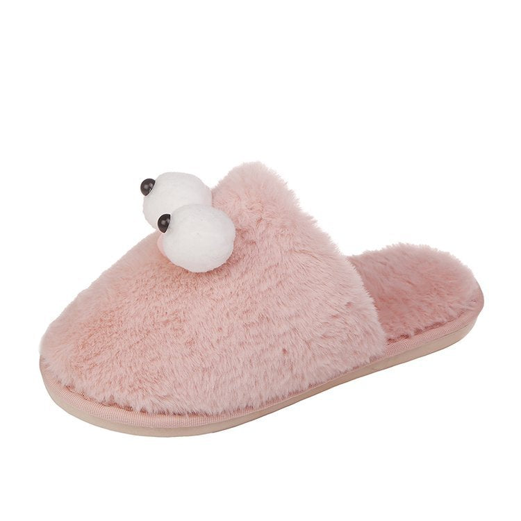 New arrivalcouplewinter cotton slippers flat heel heattech cartoon indoor and outdoor home cotton shoes all-inclusive cotton slippers wholesale