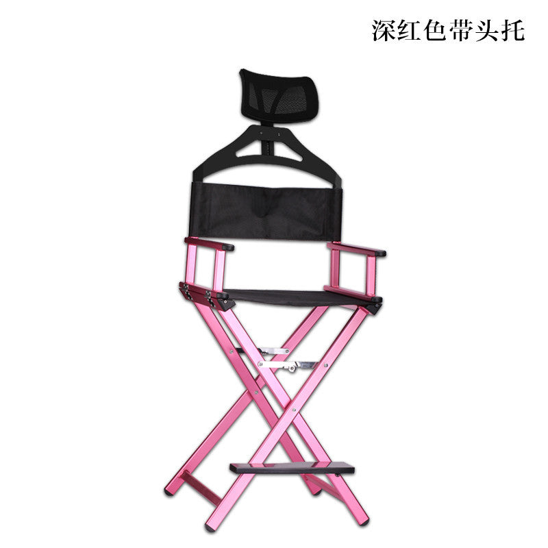 Aluminum alloy portable folding director chair studio crew follow makeup beauty makeup chair outdoor leisure chair manufacturers wholesale