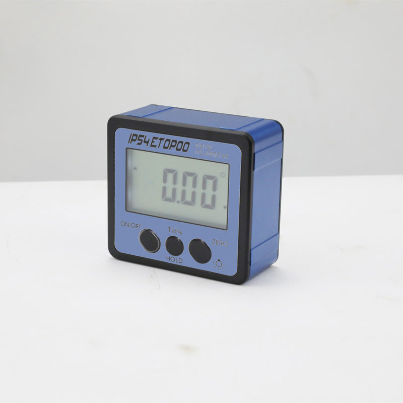HUOTO 4 * 90 degrees, with back light, gold/blue/silver, digital display tilt box, angle meter, angle ruler