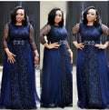 supply lace sequin round neck mid-sleeve everyday dress evening party maxi dress african hot-selling women's clothing