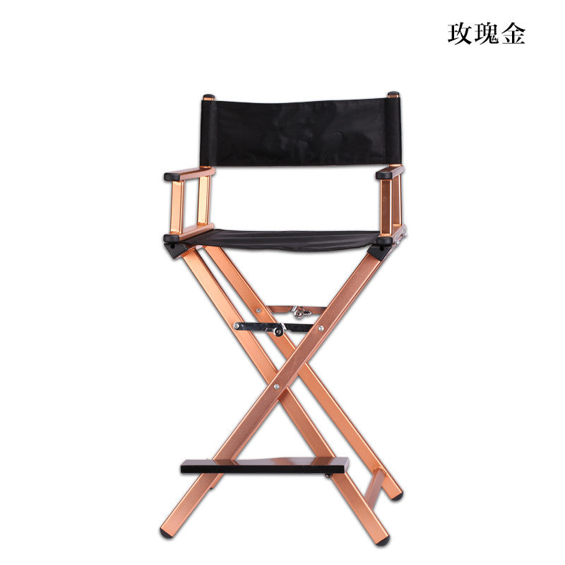 Aluminum alloy portable folding director chair studio crew follow makeup beauty makeup chair outdoor leisure chair manufacturers wholesale
