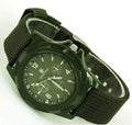 fashion nylon strap men's watch, canvas strap military watch, trendy luminous hand sports watch, unisex watch