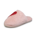 Rhinestone autumn/winter new cotton slippers women's couple heart minimalist slippers men's closed-toe warm cotton slippers - direct from manufacturer