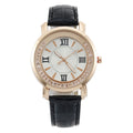 Dropshipping korean style casual fashion student watch - women's rhinestone gift live stream ladies quartz watch with leather strap