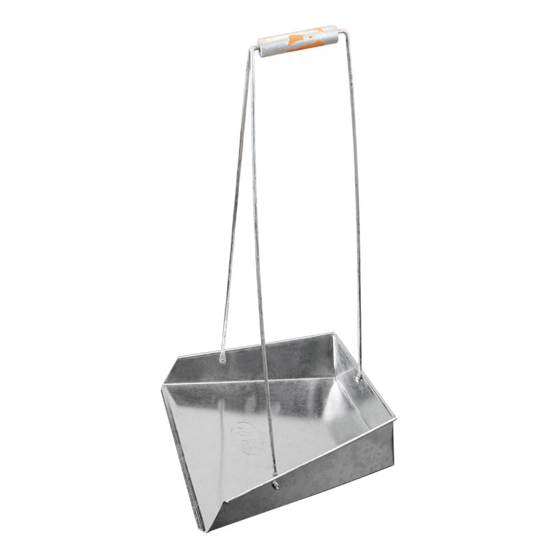 Dustpan Iron pitchpan Home Property Factory School Thickened large bucket Sweeping gray bucket Iron garbage shovel manufacturer