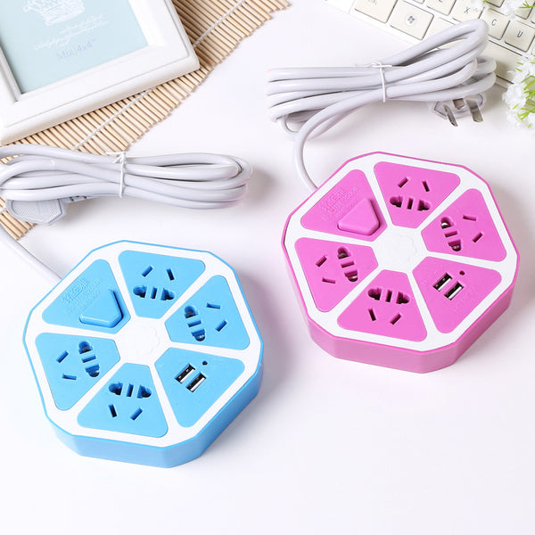 Mingzhiya desktop creative smart fruit usb socket, gift power strip gift plug-in mobile phone charging plug-in board