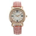 Dropshipping korean style casual fashion student watch - women's rhinestone gift live stream ladies quartz watch with leather strap