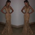 summer new arrivals: european & american style evening gowns for corporate events - long sleeveless sexy v-neck dresses for export