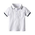European and american style new children's summer outfit: boys' cotton polo shirt and shorts set - two-piece short sleeve set for toddlers and young children