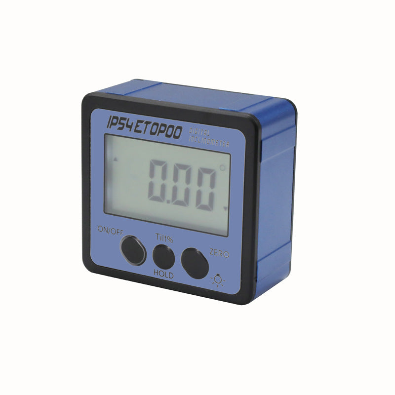HUOTO 4 * 90 degrees, with back light, gold/blue/silver, digital display tilt box, angle meter, angle ruler