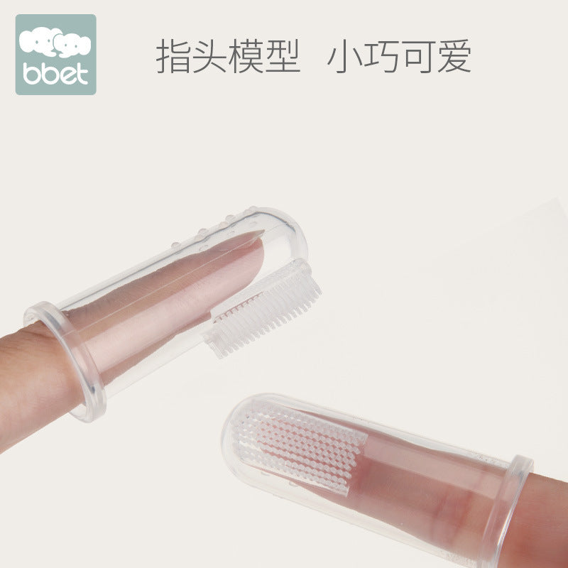 Baby toothbrush infant milk toothbrush soft bristle finger toothbrush silicone toothbrush baby oral cleaning handy gadget wholesale