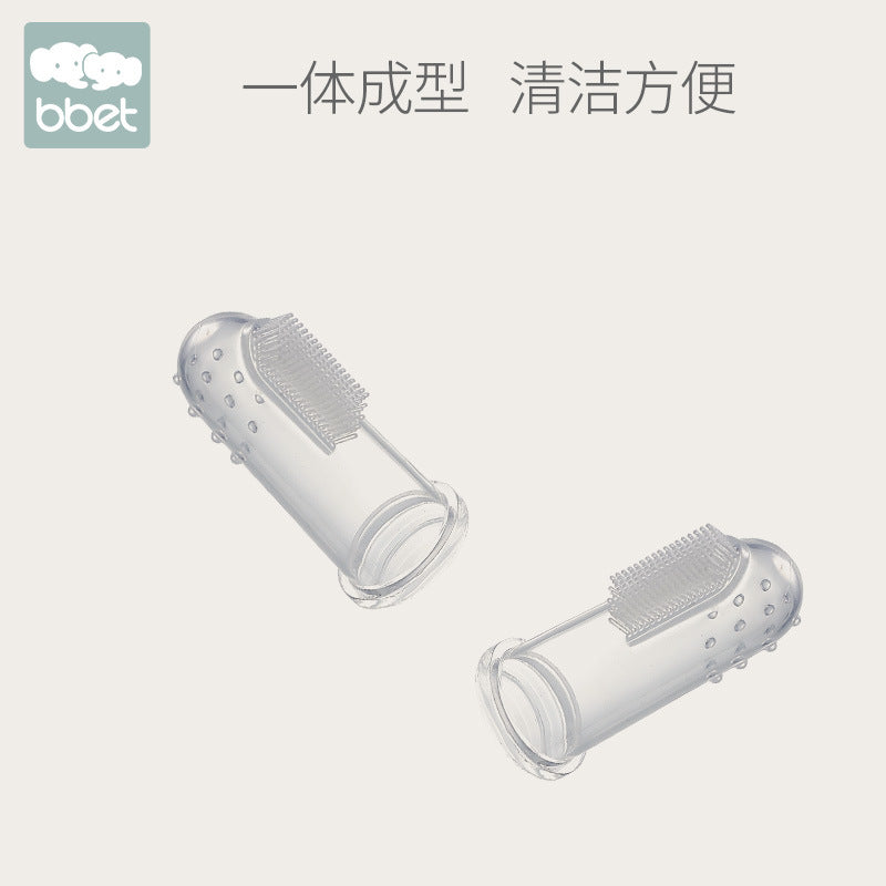 Baby toothbrush infant milk toothbrush soft bristle finger toothbrush silicone toothbrush baby oral cleaning handy gadget wholesale
