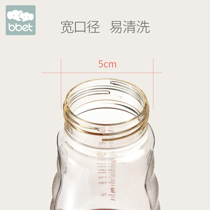 Baohui babixiang baby bottle ppsu wide diameter straw bottle temperature sensing and fall-resistant baby drinking milk bottle anti-fall