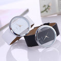 Aliexpress export casualfashionelegant transparent cut out neutral hand expression couple belt quartz watch large dial