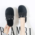 Autumn winter home baotou cotton slippers women's lace rhinestone stuffed home plus size men's parent-child indoor slippers wholesale