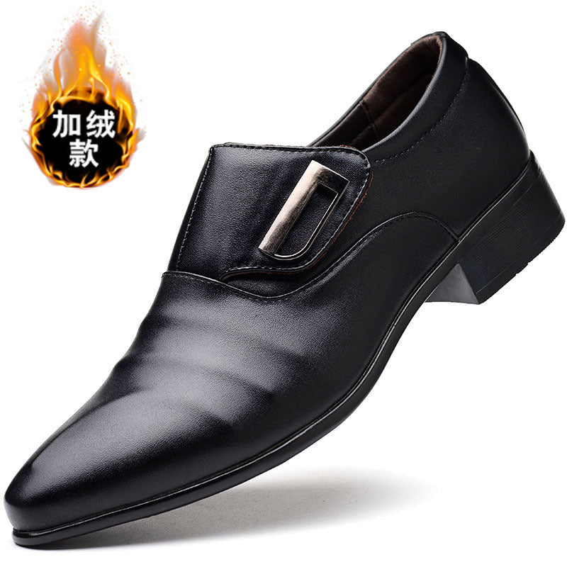 Men's leather shoes 2024 new style: business formal pointed toe leather shoes, versatile casual loafers, breathable, dropshipping available