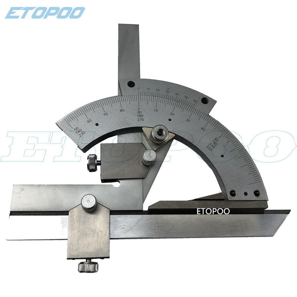 HUOTO0-320 degree high quality carbon steel angle ruler combination angle ruler protractor, protractor universal angle ruler
