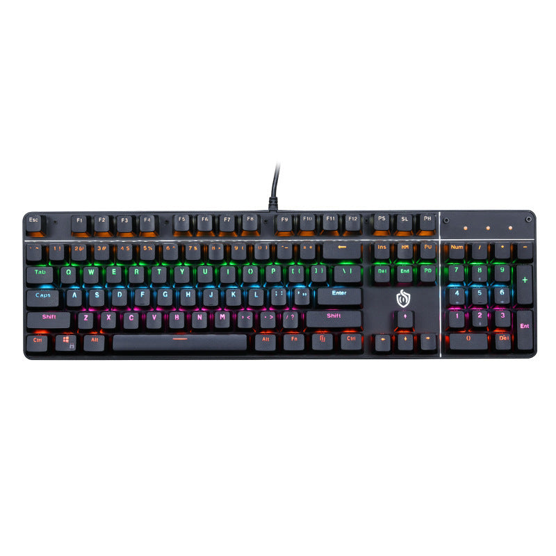 Meishang e-family hjk900 punk mechanical keyboard 104-key metal backlit computer wired keyboard anti-ghosting cross-border