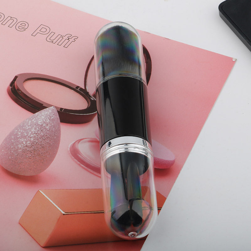 Portable 4-in-1 retractable brush eyeshadow brush makeup master transparent single loose powder brush multifunctional makeup brush