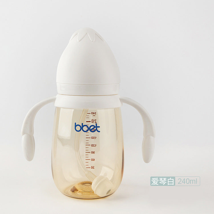 Ppsu baby bottles for toddlers - durable, drop-resistant, and customizable straw cups for infants and children ages 1-3+