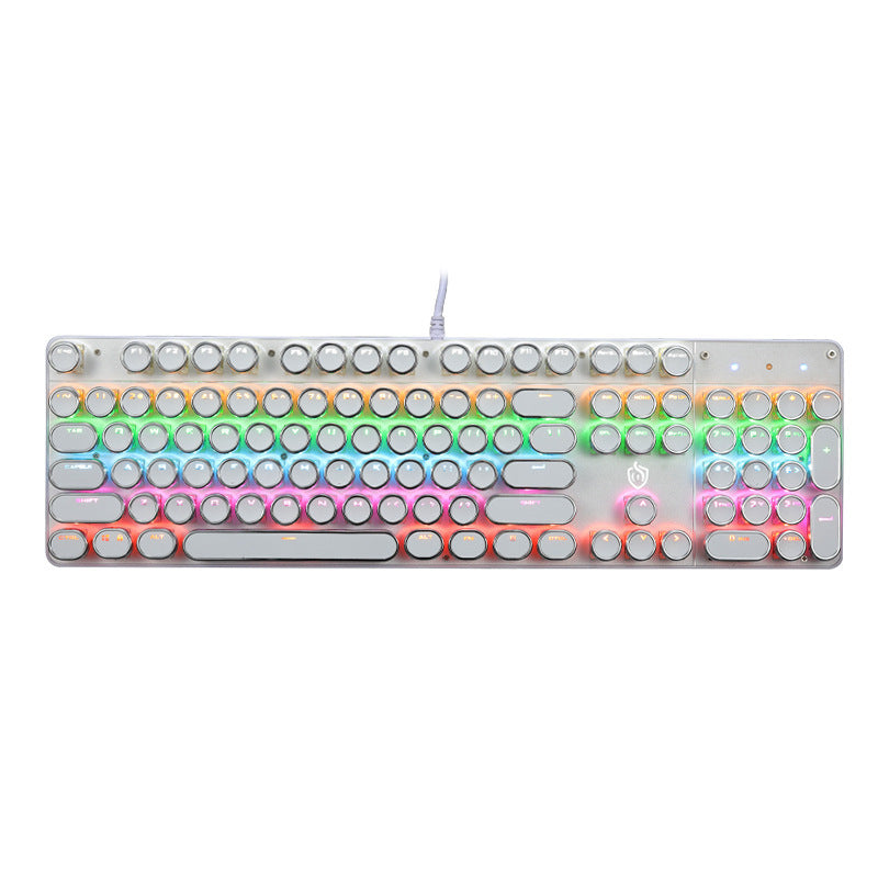 Meishang e-family hjk900 punk mechanical keyboard 104-key metal backlit computer wired keyboard anti-ghosting cross-border