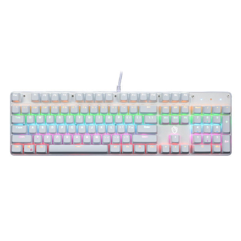 Meishang e-family hjk900 punk mechanical keyboard 104-key metal backlit computer wired keyboard anti-ghosting cross-border