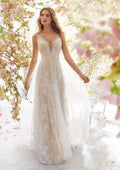 new european and american export wedding dress -   sexy fashion v-neck sleeveless lace wedding dress