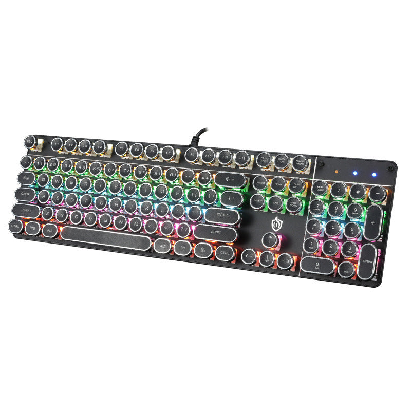 Meishang e-family hjk900 punk mechanical keyboard 104-key metal backlit computer wired keyboard anti-ghosting cross-border