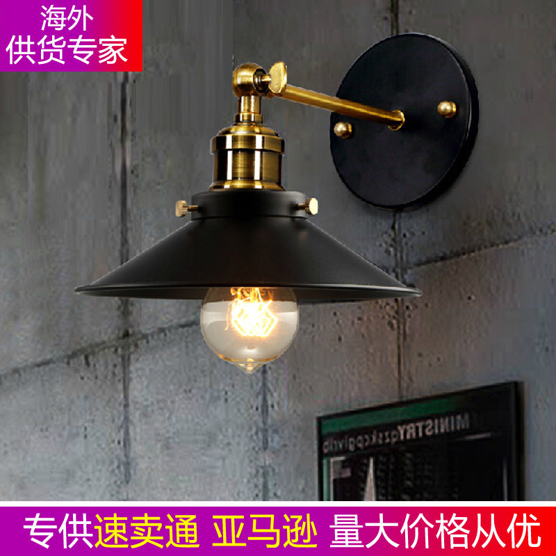 Retro American lamp holder wall lamp Nordic American country bar aisle staircase balcony project wall lamp manufacturer wholesale