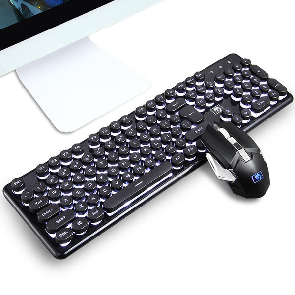 Xinmeng 620 Mamba snake wireless charging luminous game keyboard mouse set mechanical feel