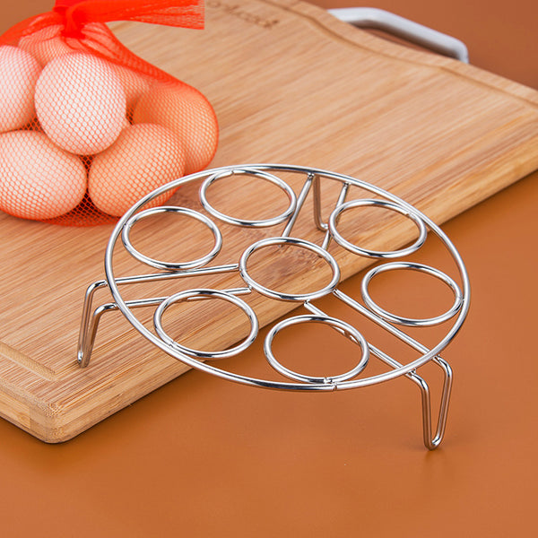 304 stainless steel egg rack kitchen steaming rack rice cooker pressure cooker bracket high foot pot pad triangular steaming rack wholesale