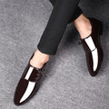 New pointed-toe leather dress shoes for men - business formal, glossy casual shoes, plus sizes available, wedding shoes, dropshipping available