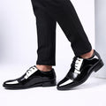 2021 new men's business formal leather shoes, pointed toe lace-up casual shoes, plus size men's footwear, dropshipping available
