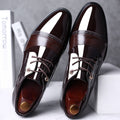 2021 new men's business formal leather shoes, pointed toe lace-up casual shoes, plus size men's footwear, dropshipping available