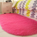 Oval home living room bedroom silk wool carpet floor mat cute room bedside blanket full cover girly heart customizable