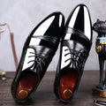 New men's leather dress shoes - korean style business formal shoes, plus size pointed toe casual shoes - dropshipping available