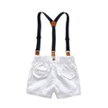 Summer new arrivals: boys' short-sleeve gentleman's outfit - perfect for first birthday celebrations, children's day performances, and kids' shirts