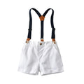 Summer new arrivals: boys' short-sleeve gentleman's outfit - perfect for first birthday celebrations, children's day performances, and kids' shirts