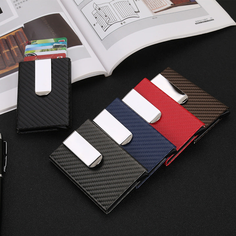 RFID bank card bag, Crazy Horse leather wallet, large capacity, multi-card position, men and women, wallet card holder, business card holder.