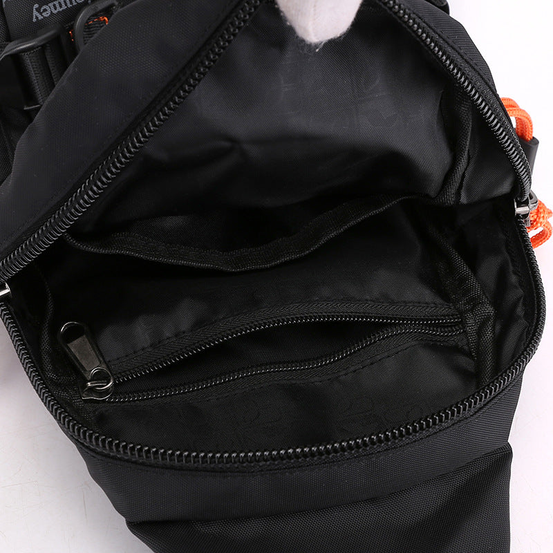 Cross-border exclusive supply, new trendy and versatile men's breast bag, outdoor multi-functional messenger backpack, sports shoulder bag.