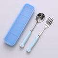 Blue cat claw spoon and fork