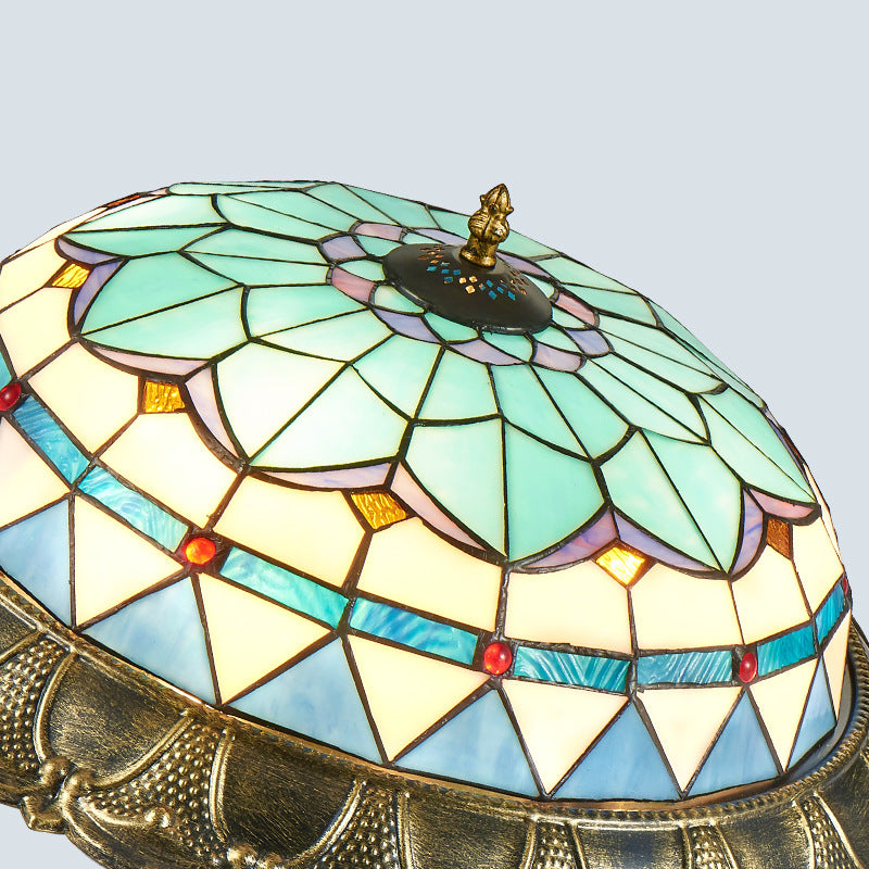 Mediterranean style LED ceiling light bedroom room light Tiffany stained glass entry living room dining room lighting
