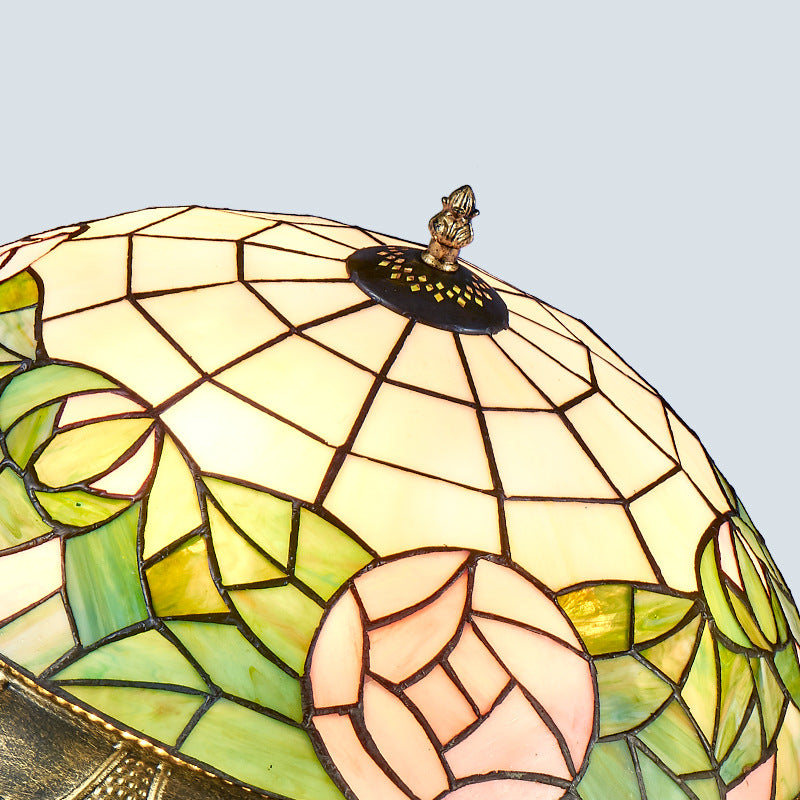 Tiffany stained glass ceiling light living room bedroom light European retro entrance corridor corridor personalized decorative light