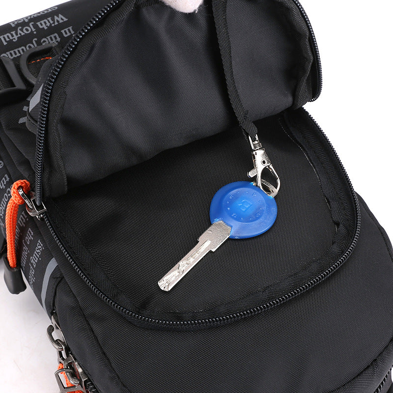 Cross-border exclusive supply, new trendy and versatile men's breast bag, outdoor multi-functional messenger backpack, sports shoulder bag.