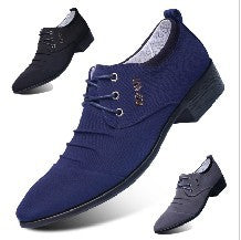 New canvas shoes men's leather shoes