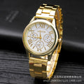 New fashion gift steel band watch, women's geneva three-eyed watch, men's quartz watch - in stock & wholesale